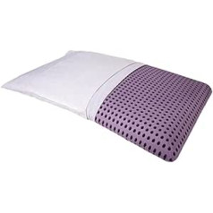 MAPE aromātisks spilvens kakla atbalsta spilvens Viskoelastīgs termiski mīksts putu spilvens ar 100% kokvilnas pārvalku (lavanda, 73 x 43 x 13,8 cm)