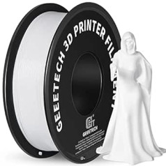 Geeetech Filament PLA 1,75 mm, 3D spausdintuvo PLA siūlas, 1 kg ritė, 1,75 mm, A-balta