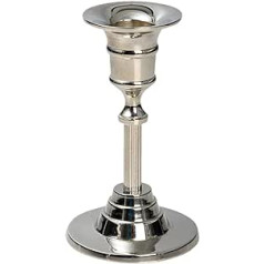 NKlaus Taper Candle Holder Nickel-Plated Brass Height 12 cm Candle Holder for Candles up to Diameter 2 cm 10896