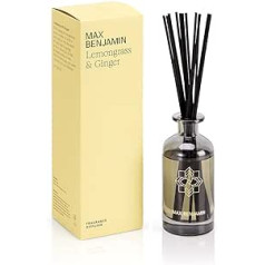 Max Benjamin RB-D01 citronzāles un ingvera istabas aromāts, kas izgatavots no 100% tīrām smaržu eļļām bez alkohola