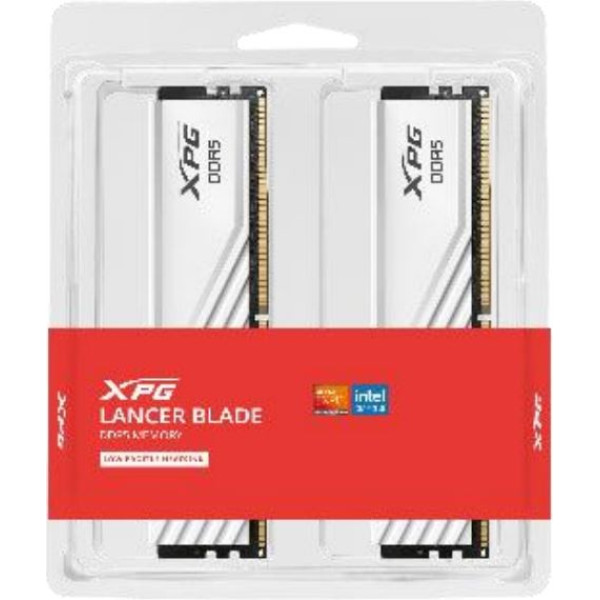 Atmintis xpg lancer blade ddr5 6400 32gb (2x16) cl32 rgb white