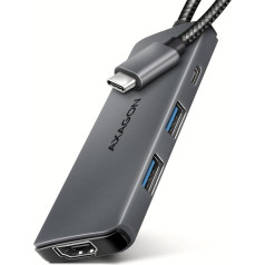 Axagon hmc-5h8k 2x usb-a, 1x usb-c, 8k hdmi, hub usb 3.2 gen 1, pd 100w, usb-c 15cm