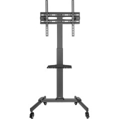 Mobilais TV statīvs 32-55 collu, 35 kg, av plaukts