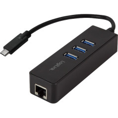 Gigabitinio eterneto ir USB 3.0 adapteris su USB šakotuvu