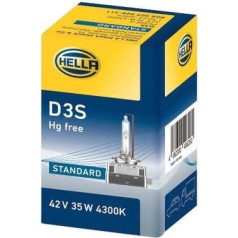 Hella 8GS 009 028-311 Spuldze - D3S - Ksenons līdz 4300 Kelviniem - 42V - 35W - Kontaktligzdas tips: P32d-2-5 - Kaste - Daudzums: 1