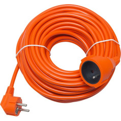 98-061# Pagarinātājs pr-160 1-ligzda ar zemējumu 50m oranžs 3x1,5mm