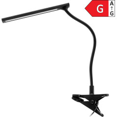 TERI LED, galda lampa ar klipsi, 5W, 260lm, 4000K, melna