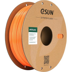 eSUN PETG filaments 1,75 mm, PETG+HS ātrgaitas 3D printeru filaments, izmēra precizitāte +/- 0,03 mm, 1 kg spole (2,2 lbs), ātrgaitas PETG 3D ātrgaitas printerim, oranžas krāsas