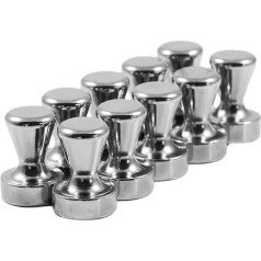 Magnetastico Pack of 10 Strong Cone Magnets Made of Steel N42 Neodymium Magnet Extra Strong Izmērs Diametrs 15 x 21 mm Lieli spēcīgi magnēti Push Pins magnētiskās tāfeles, tāfeles, ledusskapja magnēts Pin