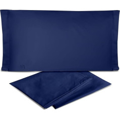 Hermet Laura Biagiotti Plain Percale 100 % kokvilnas vienvietīga sega Cover Set Royal Blue Flat Sheet + Fitted Sheet + Pillowcase