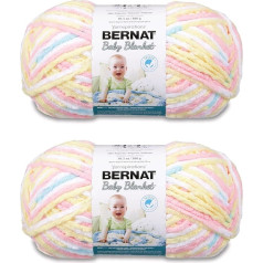 Bernat Baby Blanket Pitter Patter dzija - 2 iepakojumi pa 300g - Poliesters - 6 Super Bulky - 220 metri - Adīšana / tamborēšana