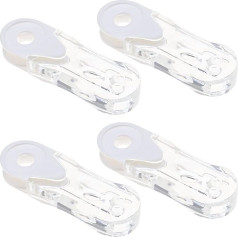 eMagTech Pack of 4 Blind Handles Aizkaru auklas atsvari Pull Cord Pendant vertikālām žalūzijām Aizkari Žalūzijas Aizkari Pārredzams plastmasas drošības rokturis