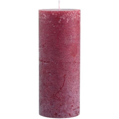 Rustic Pillar Candle Tumši sarkana Dažādu izmēru bieza svece Adventes Ziemassvētku dekorēšana Adventes vainaga variants: Diametrs 10 cm Augstums 25 cm