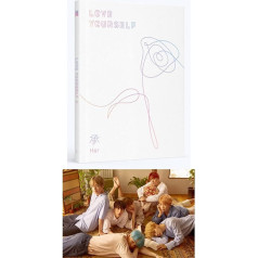 Big Hit Entertainment BTS Love Yourself Her 5th Mini Album [L Version] CD + плакат + фотокнига + фотокарточка + мини-книжка + набор наклеек + (дополнительные 6 фотокарточек BTS + 1