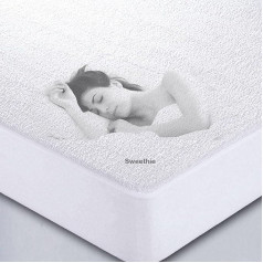 EpiCook matrača aizsarglīdzeklis Mattress Topper Waterproof 140 x 190 cm Large Cover 30 cm Anti Dust Mite Anti Bed Bug Mattress Protector Protector Cover for Washing Machine Oeko Standard Certified