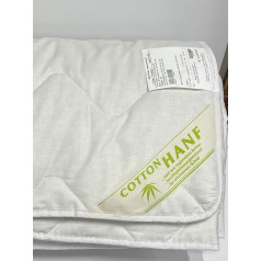 Bach's Betten Welt Summerlove Hemp Plus Fine Summer Duvet 100% dabīgs pildījums 60% kaņepju un 40% kokvilnas pārvalks 100% kokvilna (135 x 200 cm)