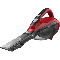 Black & Decker dva-315-j Cikloniskais putekļu savācējs - bezvadu, 10,8 V, 15 W, litija akumulators, pelēks un sarkans