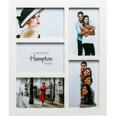 Hampton Frames GAL5APWH Attēlu rāmis, 5 paneļu, 10,2 x 15,2 cm, A6 (10 x 15 cm), tikai piekāršanai