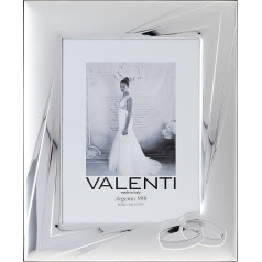 Valenti&Co Sudraba fotorāmis 18 x 24 cm Ideāli piemērots kāzām vai dāvanai mātei un tētim