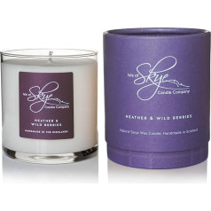 Isle of Skye Candle Company Heather and Wild Berries skotu svece, balta