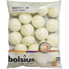 BOLSIUS 20 Peldošās sveces [ziloņkauls] x 1