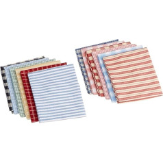 dunroven House Homespun 18 x 53,3 cm Fat Quarters 12gab-balts un krēmkrāsas krāsas