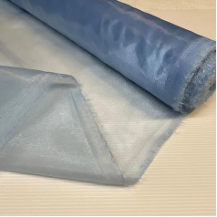 2 metri Plain viegla svara organzas Voile aizkars 150cm plats Sky Blue