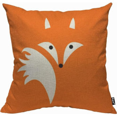 Mugod Cute Fox spilvenu pārvalks Dekoratīvs oranžs abstrakts Fox Cute Cartoon Animal spilvens lieta vīriešiem Sievietes Dekoratīvs mājas dīvāns Krēsls Dīvāns 45x45cm