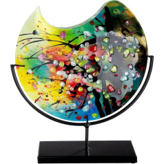 GILDE GLAS art 39297 Dekoratīvā vāze, daudzkrāsaina, augstums 37 cm