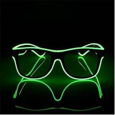 NIWWIN LED brilles, Cyberpunk LED brilles, elastīgas stieples neona brilles, mirgojošas LED saulesbrilles kostīmi Cosplay, bārs, klubs, ballīšu brilles, dāvana, ballīšu sīkrīki, EDM, Halloween