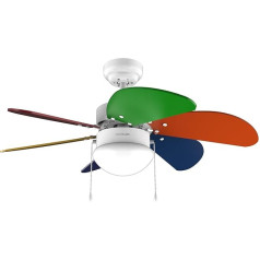 Cecotec EnergySilence Aero 360 Colour Pilns griestu ventilators ar apgaismojumu, 50 W, diametrs 36