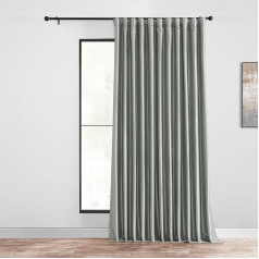 HPD Half Price Drapes PDCH-KBS9BO-96-DW Īpaši plati mākslīgā zīda aptumšojoši aizkari, Vintage tekstūra, 1 panelis, 100 x 96, sudraba krāsā,