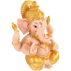 Lord Ganesha Elephant Budas statuja Zelta ziloņu statujas Lord Budas Ganeša skulptūra Lucky Elephant Statue svētības statuja