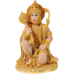 HOMSFOU Hindu Ramayana Hanuman Statue Hindu Dievs Kungs lidot Hanuman Statue Idol Murti Pooja Sculpture (kā attēlā)