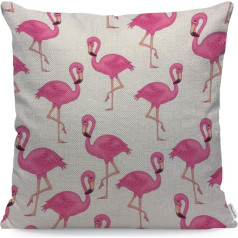 WONDERTIFY Flamingo spilvens Case Fashion Charming Cute Girly Animal Dekoratīvie Throw spilvens Case uz dīvāna gultas dīvāna spilvens Cover Pink 45x45cm