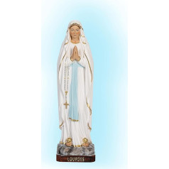 OVUNQUE PROTEGGIMI Sveķu statuete Lurdas Madonna 30 cm Iekštelpu un āra statuete Madonnina statuete roku darbs Itālijā