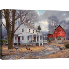 Cortesi Home Chuck Pinson The Way It Used To Be Prints Audekls pelēks 26 x 34 collas