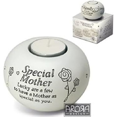 Особая мама 7315 - Arora Said with Sentiments White Tealight Holder by Said with sentiment