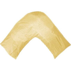 Gyulin Silky Soft Satin Envelope Style V Shape/Tri/Boomerang spilvena pārvalks Tikai ortopēdiskais/grūtniecības/māsu spilvena pārvalks (bez pildījuma) Zelts