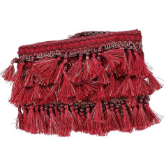 SEWACC Tassel karājas Tassel mežģīnes Dekoratīvie aizkaru apdares Tassel Fringed Trim Fringed Tape Fringes aizkaru Dekoratīvie Tassel Šūšana DIY apdare DIY Tassel Trim