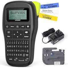 SUPVAN Label Printer, LP5120M Thermal Labelling Device, Self-Adhesive, Portable Label Printer, Labelling Device for Home, Office and Small Business with Paper Labels