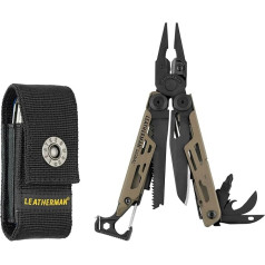 LEATHERMAN - Signāls, multinstruments lietošanai brīvā dabā, ar kramu, asmeņu asinātāju un svilpi.