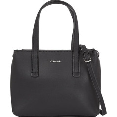 Calvin Klein Sieviešu Mini Tote plecu soma, maza, melna (Ck Black), viens izmērs, melna (Ck Black)