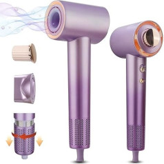 Nudwis 160,000 RPM High Speed Brushless Motor Hair Dryer with 800 Million Negative Ions and Essential Oils Hair Dryer Used for Family Travel and Gifts