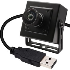 Svpro 16MP USB kamera Platleņķa 120 grādu platleņķa web kamera bez kropļojumiem datoram, iegultā video kamera ar metāla korpusu IMX298 Mašīnas redzamības USB2.0 industriālā kamera 3D printerim