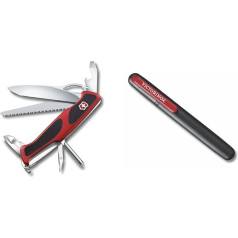 Victorinox Ranger Grip 78 kabatas nazis (12 funkcijas, vienas rokas bloķēšanas asmens), sarkans/melns