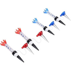 Golf Tee Set, 4 gabali elastīgu magnētisko golfa tees komplekts Golf Tees Plastic Golf Hitting Training Device Practice Accessories