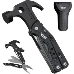 Multitool Hammer Camping Accessories Stocking Stuffers for Dads Men Gifts 14-in-1 Survival Gear Christmas Gifts Cool Gadgets for Husband Grandpa Women Valentine's Day Father's Day Gifts for Him