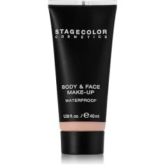 Stagecolor Cosmetics Body & Face Make Up Medium mit LSF 8 40 ml - Wasserfestes Makeup Foundation Flüssig hohe Deckkraft mit Lichtschutzfaktor Matt