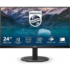 Philips 242S9JAL 24-дюймовый Full HD монитор, AdaptiveSync, громкоговоритель, 1920 x 1080, 75 Гц, VGA, HDMI, DisplayPort, USB-концентратор, черный